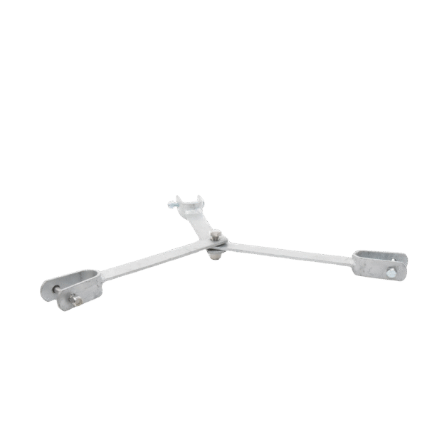 Brida para sujeción de retenida compatible con tramos STZ45G, Galvanizado por Inmersión en Caliente.