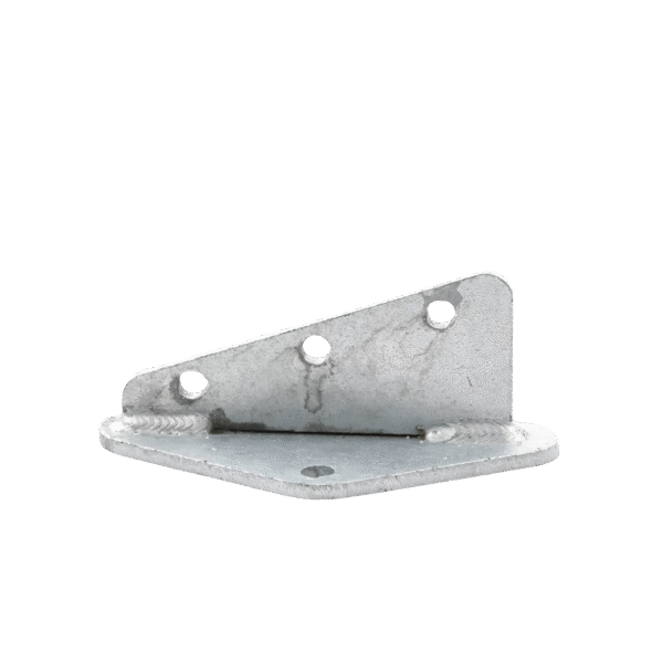 SLMANG2G-AD-2-l Ancla Aleta de 3 Orificios con 2 Puntos de Fijación. Uso en Fijación de mástiles. Galvanizado por Inmersión en Caliente.