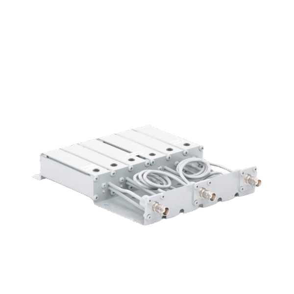 Duplexer SYSCOM en VHF, 6 Cav. 136-148 MHz, 50 Watt, 5 MHz Sep. Rechazo de Banda, BNC Hembras.