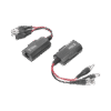 Kit de transceptores activos, envía alimentación 12V/24VCD/AC, video y audio a una distancia de hasta 150 m en 4K para aplicaciones de video por UTP Cat 5e / 6 en alta definición.