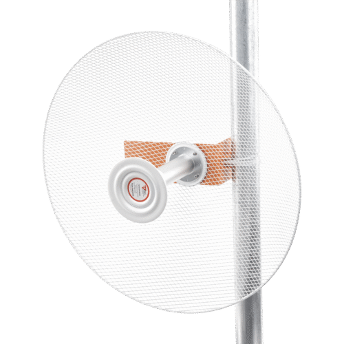 TXPD34RJMIMO-l Antena direccional de alta resistencia la viento, Ganancia de 34 dBi, frecuencia (4.9 - 6.5 GHz), Conectores SMA, Polarización doble, incluye montaje para torre o mástil