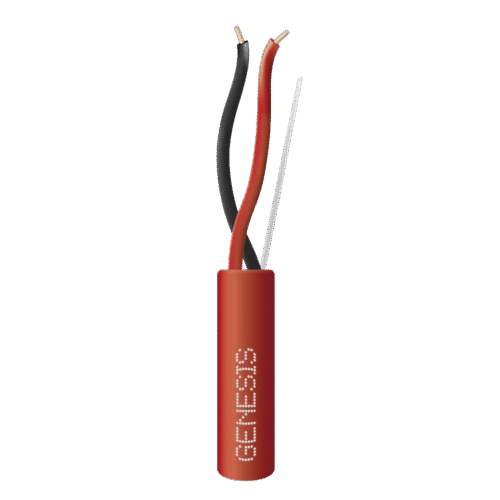 Carrete de Cable 2 x 14 AWG FPLR para Incendio y Voceo / 305 mts / Resistente a la Luz Solar / Sin Blindaje / Uso Interior