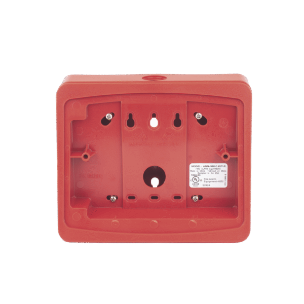 Caja de montaje en color rojo para anunciador remoto ANN-80