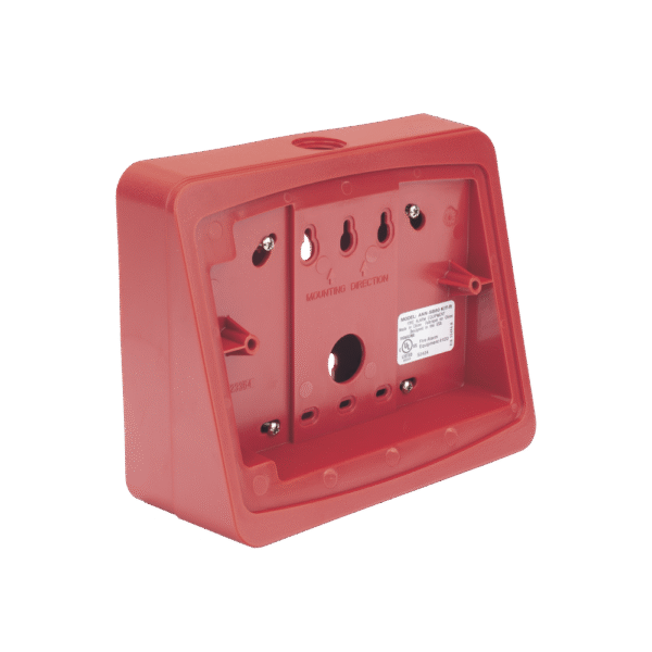 Caja de montaje en color rojo para anunciador remoto ANN-80