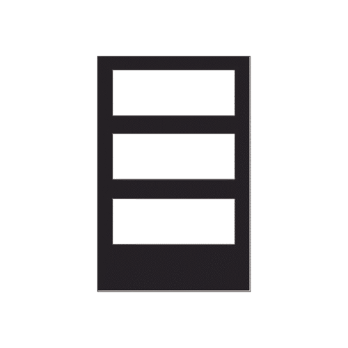 DRC4-l Puerta para Gabinete de 3 Niveles / para Paneles NOTIFIER / Color Negro