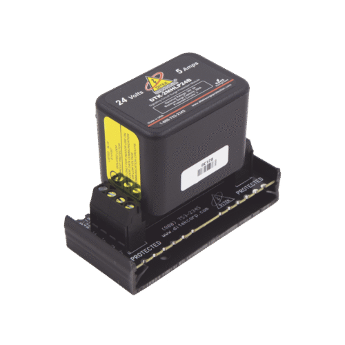 Protector Contra Sobretensiones para Circuitos de Datos y Señalización con Base, Panel de Incendio, Panel de Alarma, Audio, Iluminación de Bajo Voltaje