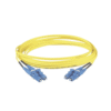 Jumper de Fibra Optica Monomodo 9/125 OS2, LC-LC Duplex, LSZH, Color Amarillo, 3 Metro
