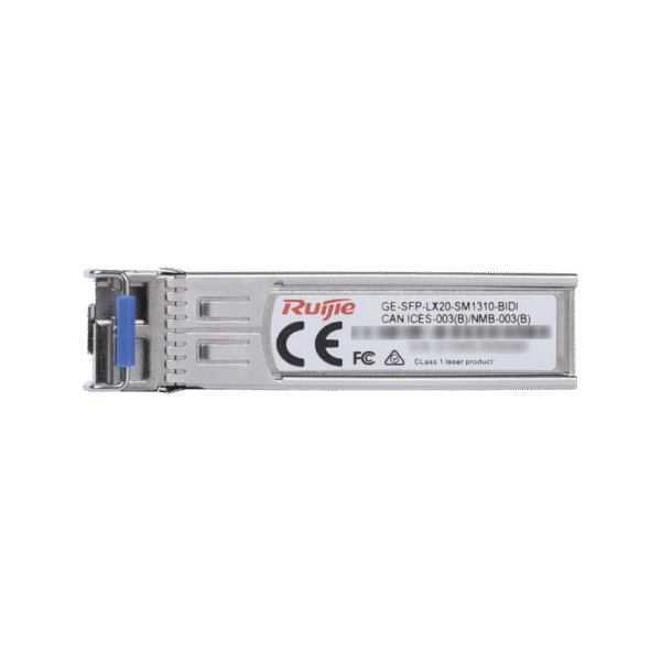 GESFPLX20SM1310BIDI-l Módulo transceptor GE-SFP-LX20-SM1310-BIDI 1000BASE-LX SFP 1310nm-TX/1550nm-RX 20-km DDM Simplex LC SMF