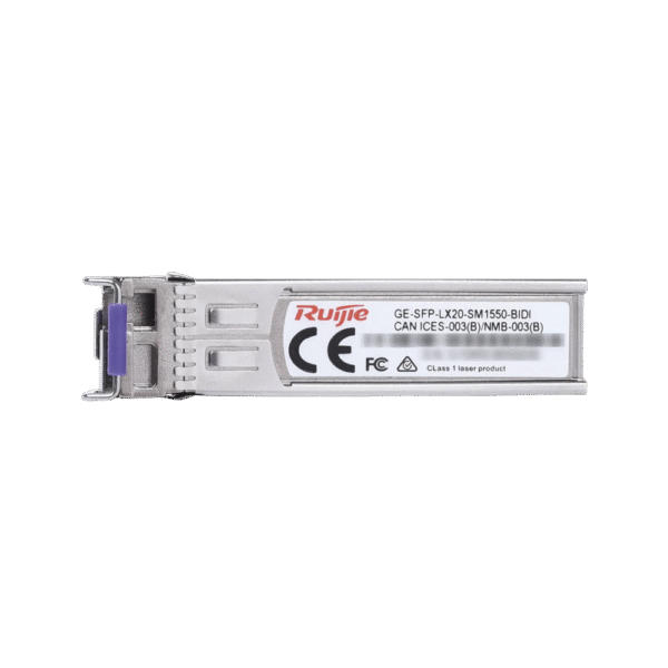 GESFPLX20SM1550BIDI-l Módulo transceptor GE-SFP-LX20-SM1550-BIDI 1000BASE-LX SFP 1550nm-TX/1310nm-RX 20-km DDM Simplex LC SMF