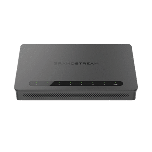 GWN7001-l Router Gigabit VPN / Balanceador de cargas / 30,000 sesiones NAT / 6 puertos 10/100/1000 Mbps (WAN/LAN) / Compatible con GWN Cloud.