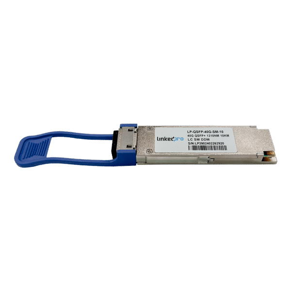 Transceptor QSFP+ (Mini-Gbic) / Monomodo / 40 Gbps de velocidad / Conectores LC Dúplex / Hasta 10 km de Distancia