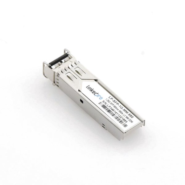Transceptor SFP (Mini-Gbic) / Multimodo / 1.25 Gbps de velocidad / Conectores LC Dúplex / Hasta 550 m de Distancia