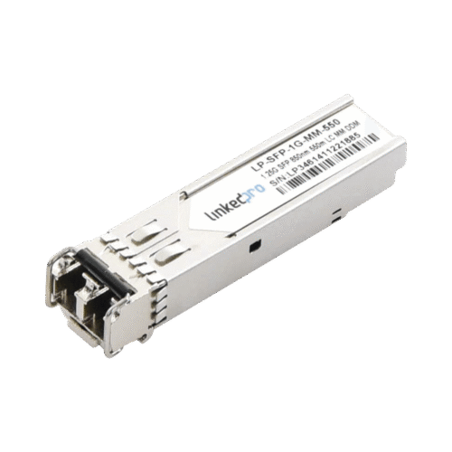 LPSFP1GMM550-l Transceptor SFP (Mini-Gbic) / Multimodo / 1.25 Gbps de velocidad / Conectores LC Dúplex / Hasta 550 m de Distancia