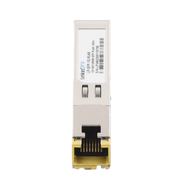 LPSFP1GRJ45-AD-1-l Transceptor SFP a RJ45 / Auto negociación 10/100/1000 Mbps / Conector RJ45 / Distancia de hasta 100 m.