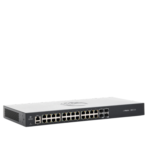 Switch cnMatrix EX1028 de 24 puertos Gigabit Ethernet y 4 SFP, Capa 2, gestión en la nube