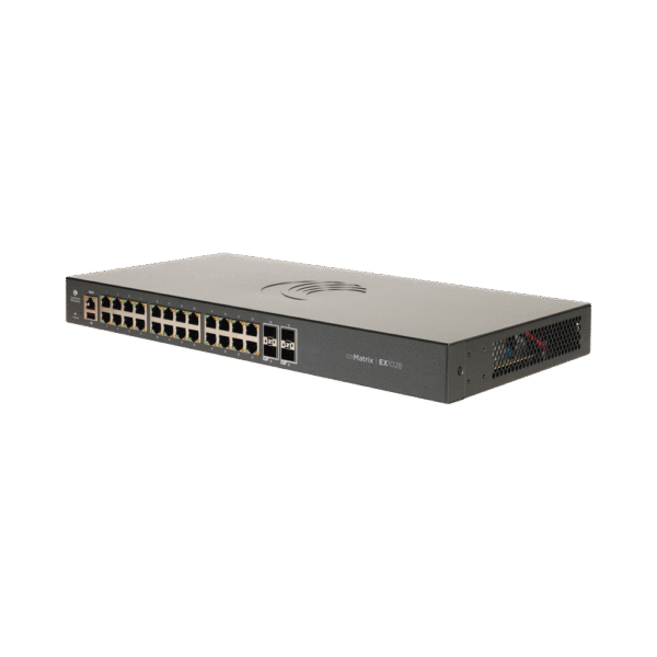 Switch cnMatrix EX1028 de 24 puertos Gigabit Ethernet y 4 SFP, Capa 2, gestión en la nube