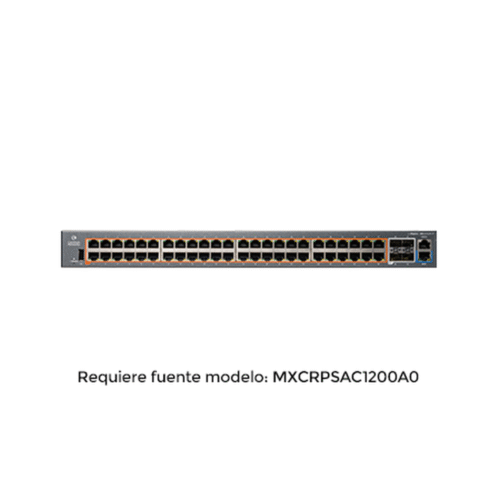 cnMatrix EX2052R-P, Switch inteligente Ethernet PoE, 48 x 1 Gps y 4 SFP +, fuente de alimentación extraíble