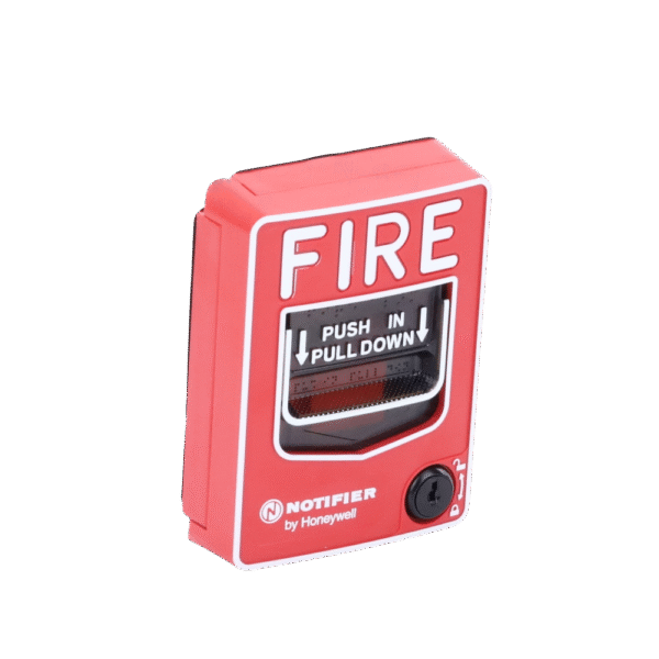 Estación Manual de Emergencia Convencional de Doble Acción Para Exterior en Inglés / Incluye Caja de Montaje SBI/O