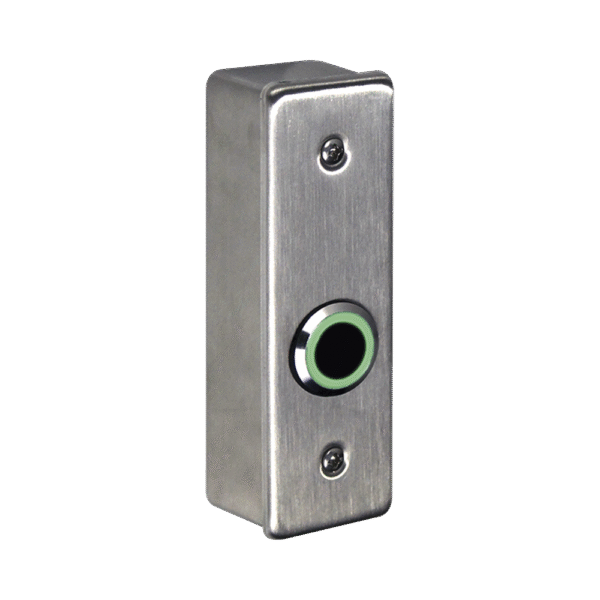 Interruptor IR NoTouch® de Acero Inoxidable / Montaje Delgado / Caja Posterior / Abierto