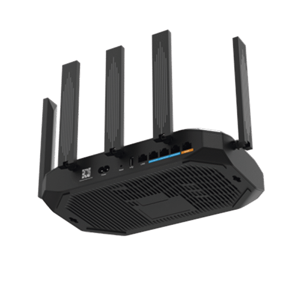 Router inalámbrico Wi-Fi 6 empresarial todo en uno, 2976 Mbps, hasta 180 usuarios, 5 puertos GE, 5 antenas externas (de 5 dBi), Incorpora Reyee Mesh