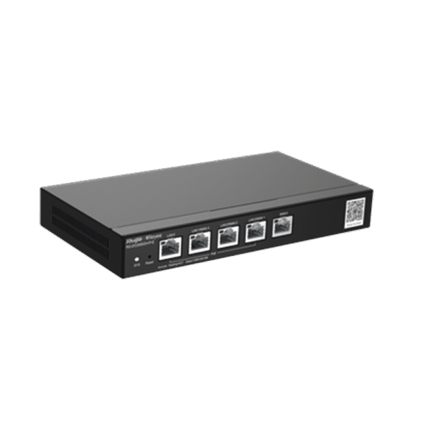 Reyee Router de Oficina PoE de 5 Puertos de Alto Rendimiento, Gestionable en la Nube, 1.5 Gbps, Hasta 300 Clientes, 4 Salidas PoE, 64 Túneles VPN