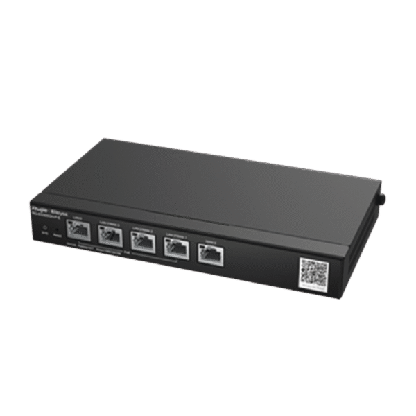 Reyee Router de Oficina PoE de 5 Puertos de Alto Rendimiento, Gestionable en la Nube, 1.5 Gbps, Hasta 300 Clientes, 4 Salidas PoE, 64 Túneles VPN