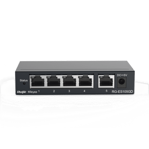 RG-ES105GD, Switch No Gestionado sin PoE de 5 puertos 10/100/1000Mbps