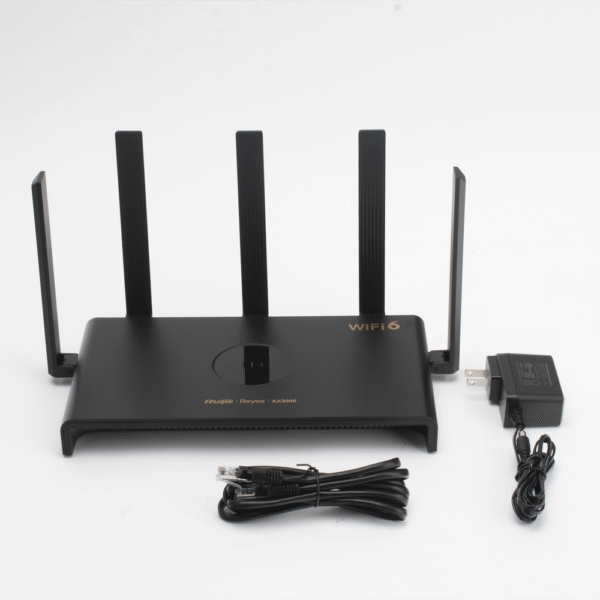 Home Router inalámbrico Gigabit de Doble Banda Wi-Fi 6, Ideal para Juegos, 1 x Puerto WAN Base-T 10/100/1000, 3 x Puertos LAN Base-T 10/100/1000