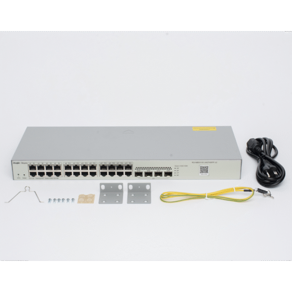 RGNBS310024GT4SFPV2-AD-5-l Switch No PoE Gestionable en la Nube de 28 Puertos Gigabit Capa 2, 24 x 10/100/1000Base-T + 4 Puertos SFP