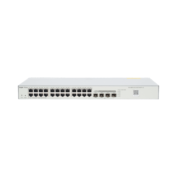 RGNBS310024GT4SFPV2-l Switch No PoE Gestionable en la Nube de 28 Puertos Gigabit Capa 2, 24 x 10/100/1000Base-T + 4 Puertos SFP