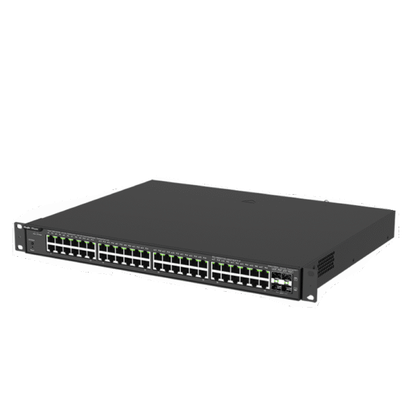 Switch PoE Administrable en la Nube de Capa 2 Gigabit de 52 puertos, 48 puertos Gigabit PoE+ y 4 SFP, 370W