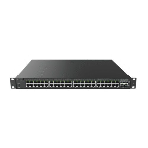 Switch PoE Administrable en la Nube de Capa 2 Gigabit de 52 puertos, 48 puertos Gigabit PoE+ y 4 SFP, 370W