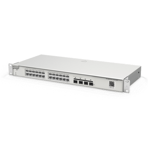 Switch de Capa 3 No-PoE de 28 Puertos Gigabit, 24 Puertos 10/100/1000Base-T y 4 Puertos SFP Uplink