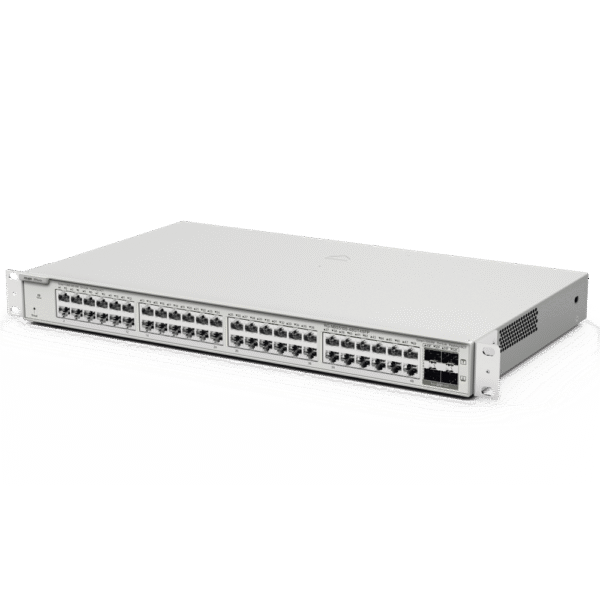 Switch Administrable L3 con 48 puertos Gigabit + 4 SFP para fibra 1Gb, gestión gratuita desde la nube
