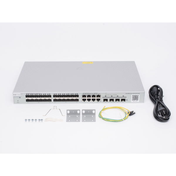 Switch no PoE de Capa 3 Gigabit de 24 Puertos SFP, 4 Puertos SFP+ y 8 Puertos Gigabit Combo