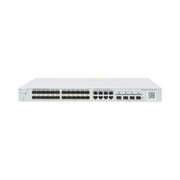 Switch no PoE de Capa 3 Gigabit de 24 Puertos SFP, 4 Puertos SFP+ y 8 Puertos Gigabit Combo