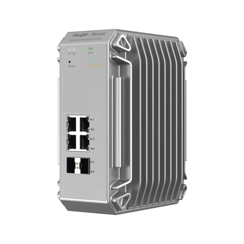 Switch de Verdadero Grado Industrial Especialmente Diseñado para Entornos Difíciles, Cuenta con 6 Puertos Gigabit, 4 de ellos Puertos PoE+ y 2 Puertos de Enlace Ascendente SFP