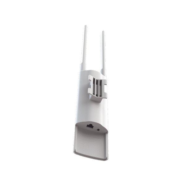 RGRAP52OD-FRENTE-l Punto de acceso Wi-Fi 5 para exterior 360°, IP 65, doble banda 802.11ac wave2, 1267 Mbps, 1 puerto GE, hasta 110 usuarios, compatible con reyee mesh, portal cautivo standalone, antenas desmontables para cobertura personalizada