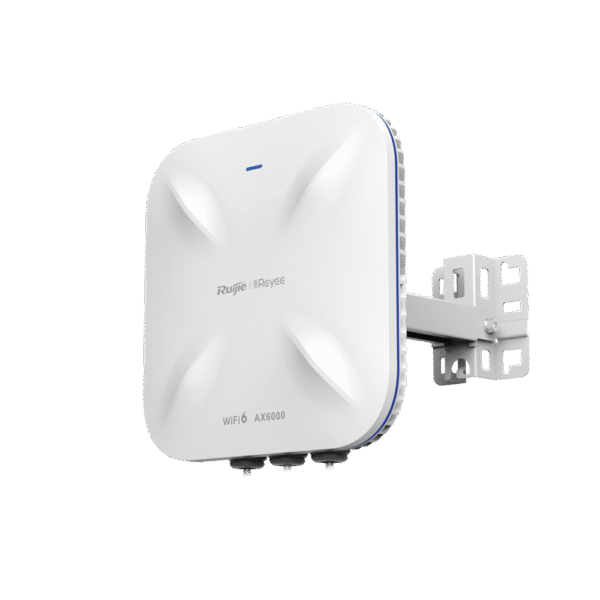Punto de acceso Wi-Fi 6 para exterior 360°, IP 68, doble banda 4x4, 5.95 Gbps, puerto SFP de 2.5GE ideal para fibra óptica, hasta 512 usuarios, protección hasta 4 kV y protección contra erosión eólica, compatible con