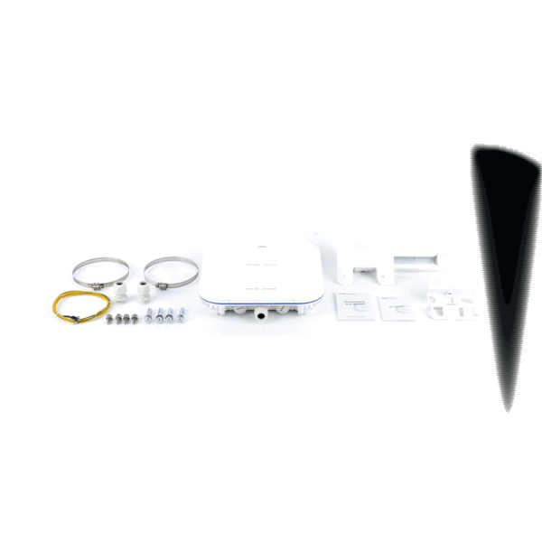 Punto de acceso Wi-Fi 6 direccional para exterior, IP 68, doble banda 4x4, 5.95 Gbps, puerto SFP de 2.5GE ideal para fibra óptica, hasta 512 usuarios, protección hasta 4 kV y protección contra erosión eólica, reyee mesh