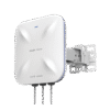 Punto de acceso Wi-Fi 6 direccional para exterior, IP 68, doble banda 4x4, 5.95 Gbps, puerto SFP de 2.5GE ideal para fibra óptica, hasta 512 usuarios, protección hasta 4 kV y protección contra erosión eólica, reyee mesh