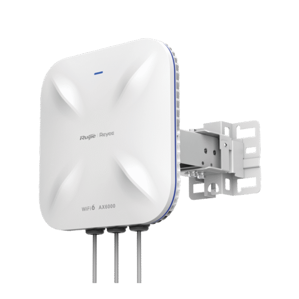 Punto de acceso Wi-Fi 6 direccional para exterior, IP 68, doble banda 4x4, 5.95 Gbps, puerto SFP de 2.5GE ideal para fibra óptica, hasta 512 usuarios, protección hasta 4 kV y protección contra erosión eólica, reyee mesh