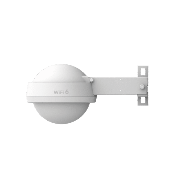 RGRAP6262-AD-2-l Punto de acceso Wi-Fi 6 para exterior 360°, IP 68, doble banda 2.97 Gbps, puerto SFP ideal para fibra óptica, hasta 512 usuarios, protección hasta 4 kV y protección contra erosión eólica, compatible con Reyee Mesh