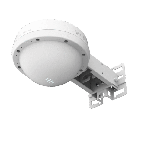 RGRAP6262-l Punto de acceso Wi-Fi 6 para exterior 360°, IP 68, doble banda 2.97 Gbps, puerto SFP ideal para fibra óptica, hasta 512 usuarios, protección hasta 4 kV y protección contra erosión eólica, compatible con Reyee Mesh