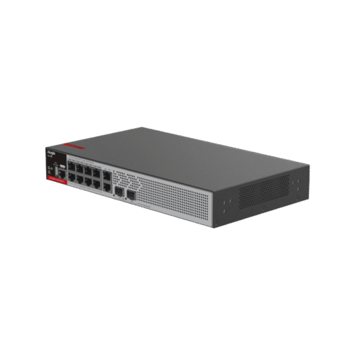 Switch Administrable L2+ con 10 puertos Gigabit (1-8 PoE+), 2 SFP para fibra 1Gb / 2.5 Gb , gestión gratuita desde la nube, 125w