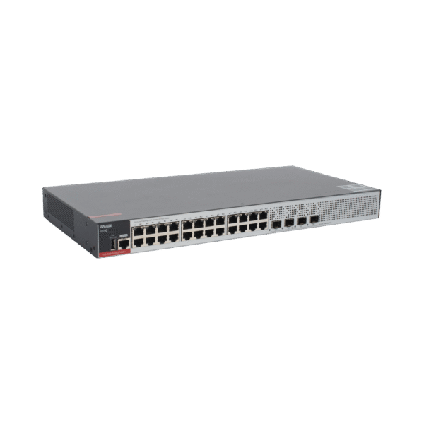 Switch Administrable L2+ con 24 puertos Gigabit + 4 SFP para fibra 1Gb / 2.5 Gb , gestión gratuita desde la nube, 15.5w