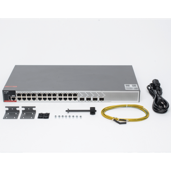 Switch Administrable L2+ con 24 puertos Gigabit + 4 SFP para fibra 1Gb / 2.5 Gb , gestión gratuita desde la nube, 15.5w