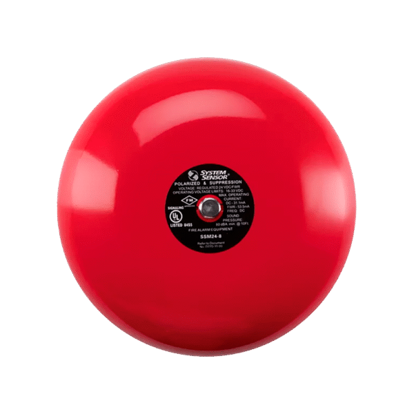 Campana de Alarma de Incendio / 6 Pulgadas / 24 VCD / 82 dB / Compatible con Paneles Direccionables Silent Knight y Fire Lite
