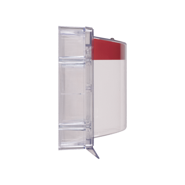 Cubierta Protectora Serie Stopper II® De Policarbonato, Con Bocina, Espaciador Transparente, Etiqueta en Español