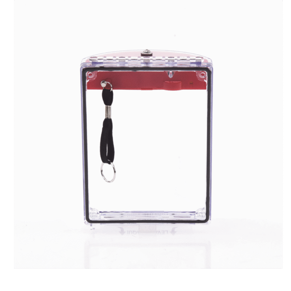 Cubierta Universal Transparente con Sirena, Texto de Incendio en Español